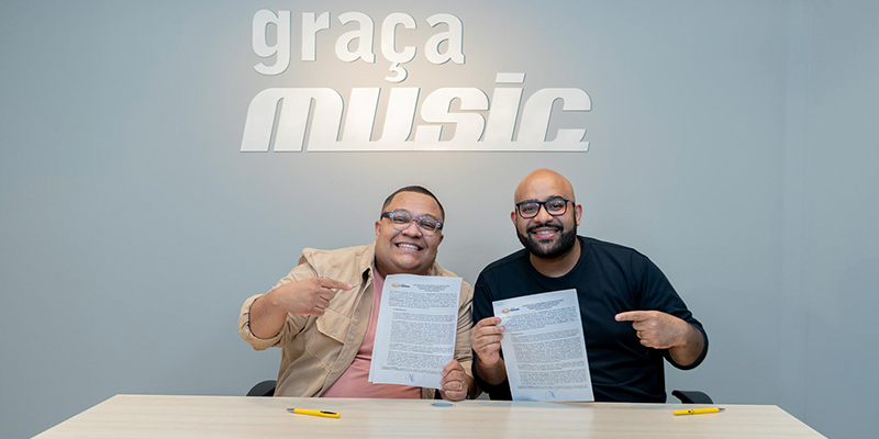 A voz marcante de Douglas Borges reforça o time Graça Music